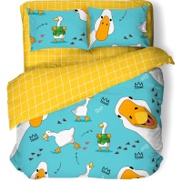 Наволочка 50х70 ДомВелл (Поплин) 5098/1 Веселые гуси