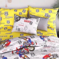 Наволочка 50х70 ДомВелл (Бязь) 7485/1 Мотокросс