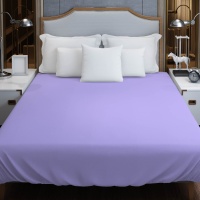 Простыня 220х240 ДомВелл (Поплин) Сирень