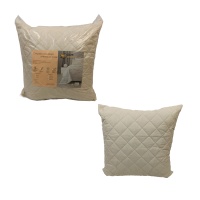 Подушка 70х70 Овечья шерсть (чехол п/э 70, стеганный, кант, пакет) ДомВелл 
