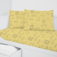 Простыня 150х215 ДомВелл (Бязь) 7418/1 Полиция