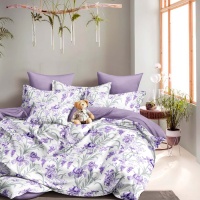 Наволочка 50х70 ДомВелл (Поплин) 6925А Ирисы