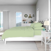 Пододеяльник Евро (200*220 см) ДомВелл (Поплин) Фисташка