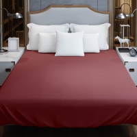 Пододеяльник Евро (200*220 см) ДомВелл (Поплин) Винный