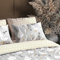 Наволочка 50*70 ДомВелл (Поплин) 7642/2 Гуси