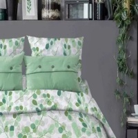 Наволочка 70х70 ДомВелл (Бязь) 288 Эвкалипт зеленый