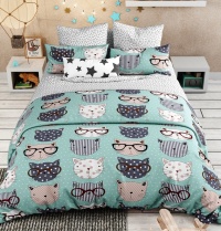 Комплект постельного белья 1,5 (50*70) ДомВелл Бязь Детство 7395/1 Стиляги (1 наволочка)