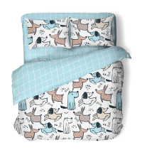 Комплект постельного белья 1,5 (50*70) ДомВелл Бязь Детство 10308/1 Пёсики (1 наволочка)