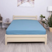 Простыня 220х220 ДомВелл (Поплин) Дельфин