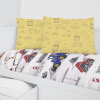 Простыня 150х215 ДомВелл (Бязь) 7488/1 Стройка