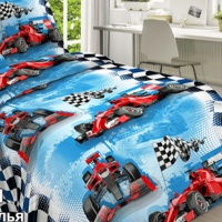 Пододеяльник 1,5 сп. (143*215 см) ДомВелл (Поплин) Детство