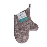 Варежка кухонная стёганная Калейдоскоп ДомВелл рогожка Текстура Лён 10391/2