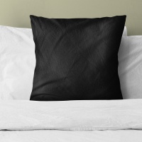 Наволочка 70х70 ДомВелл (Поплин) Чёрный