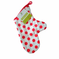 Варежка кухонная ДомВелл рогожка 568/1 Красный горох