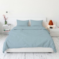 Простыня 220х240 ДомВелл (Поплин) Кристалл