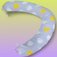 Наволочка "Бумеранг" 9313/1 Моника (Бязь) ДомВелл 195*30 на молнии с завязками 