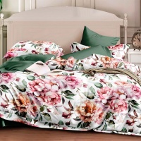 Наволочка 70х70 ДомВелл (Поплин) 6909 В Пионы