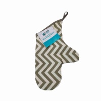 Варежка кухонная стёганная Калейдоскоп ДомВелл рогожка Зигзаг 757/7