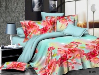 Пододеяльник Евро (200*220 см) ДомВелл (Сатин) СН09А Сакура