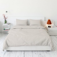 Простыня 220х240 ДомВелл (Поплин) Лён