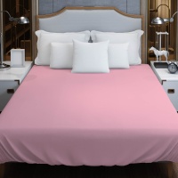 Пододеяльник 2-х сп. (215*175 см) ДомВелл (Поплин) Розовый
