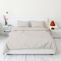 Простыня 150х215 ДомВелл (Поплин) Лён