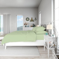 Простыня 220х240 ДомВелл (Поплин) Фисташка