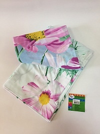 Пододеяльник Евро (200*220 см) ДомВелл (Сатин) СН14А Космея