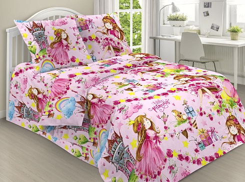 Наволочка 50х70 ДомВелл (Поплин) 28330/3 Маленькая принцесса