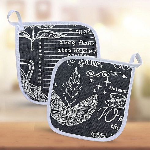 Прихватка кухонная ДомВелл рогожка 2322/3 Кафе