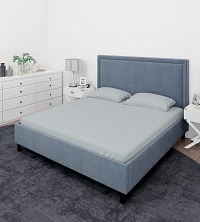 Простыня 150х215 ДомВелл (Поплин) Кварц