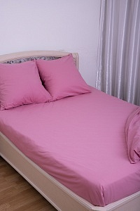 Пододеяльник 1,5 сп. (215*143см) ДомВелл (Поплин) Брусника